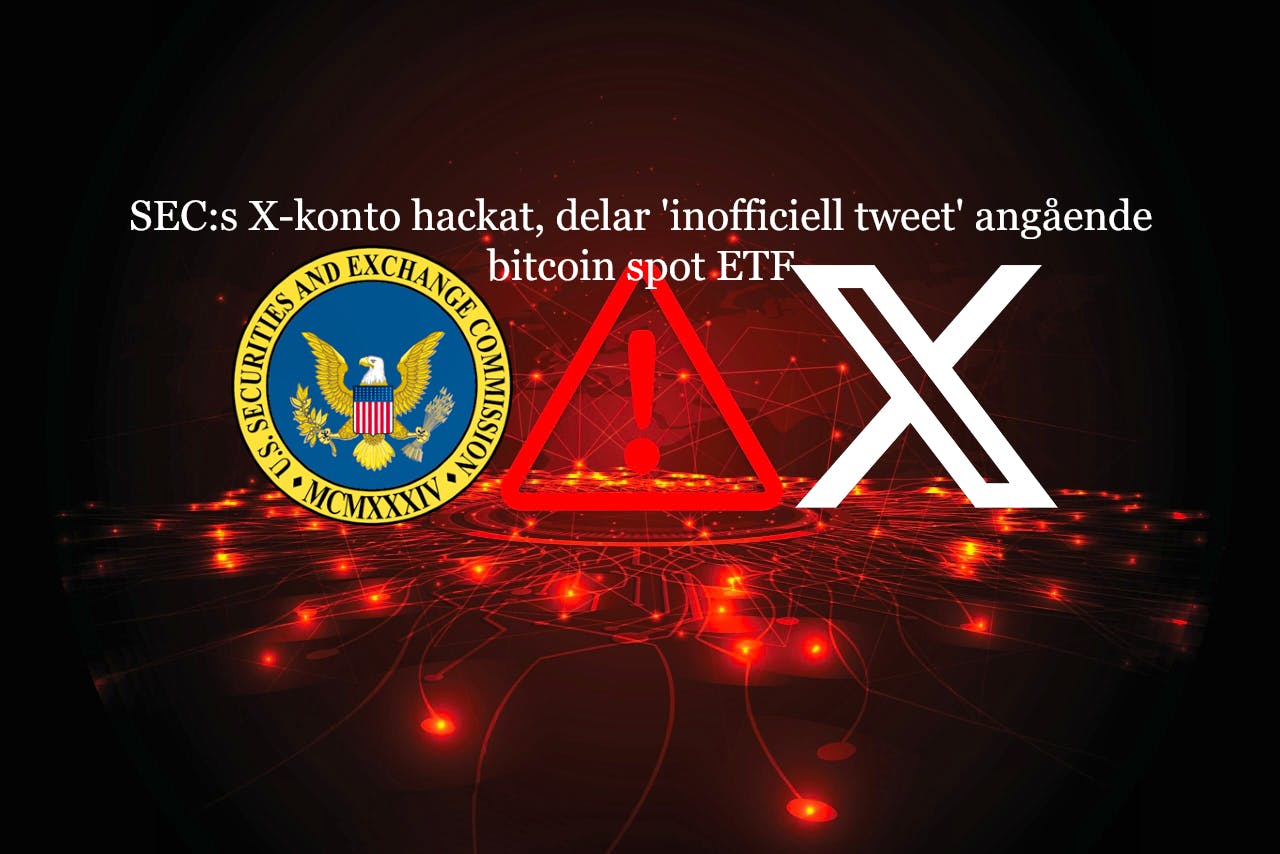 SEC X-konto hackat bitcoin spot etf